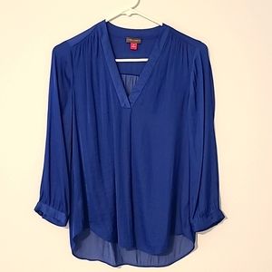 Vince Camuto XS royal blue blouse